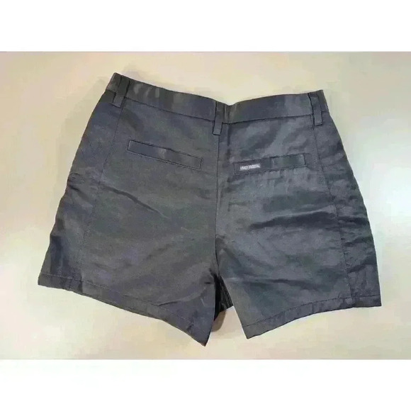 Harley Davidson Vintage 2001 Black Biker Y2K High Waisted Shorts Women’s 12 - Picture 2 of 11